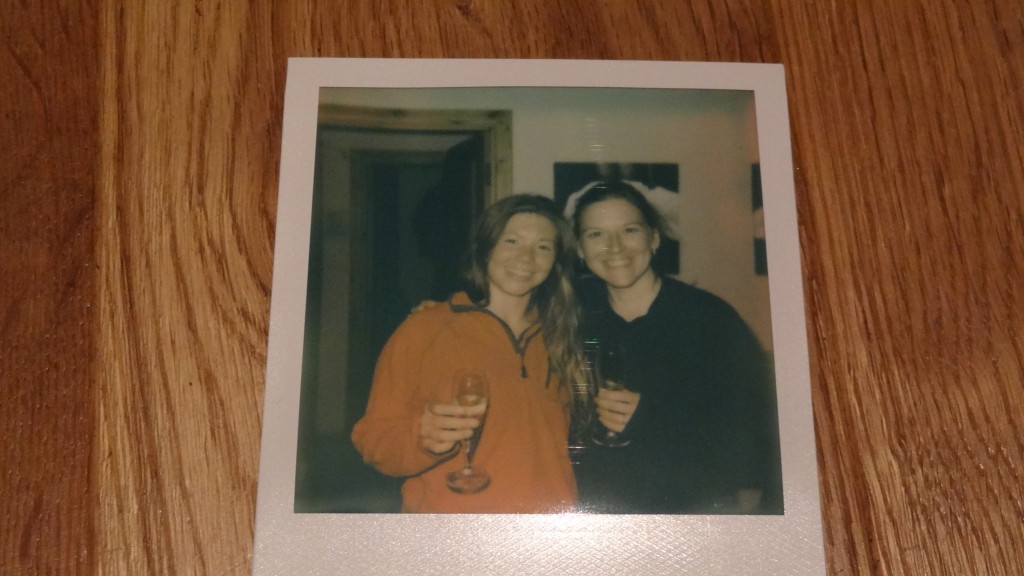 Polaroid picture with a new friend