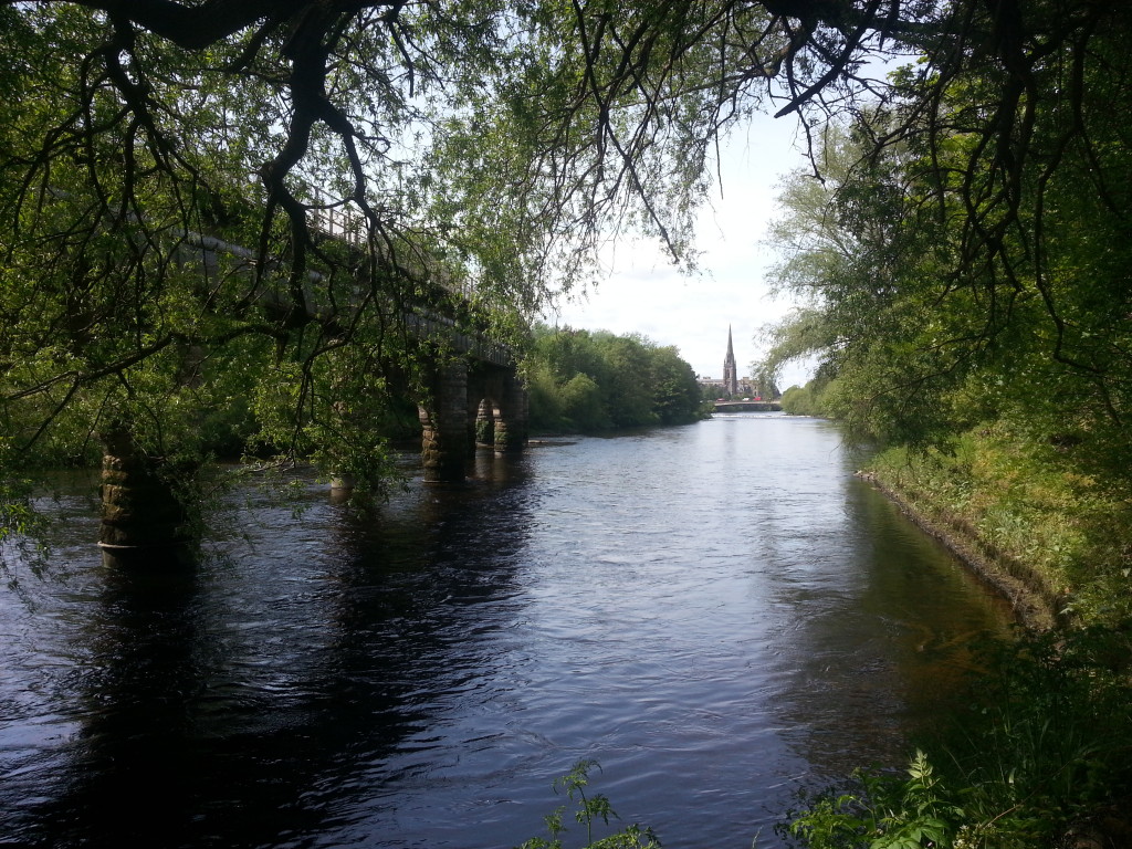 Railway bridge and river Tay