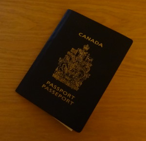 Photo of a Canadian passport