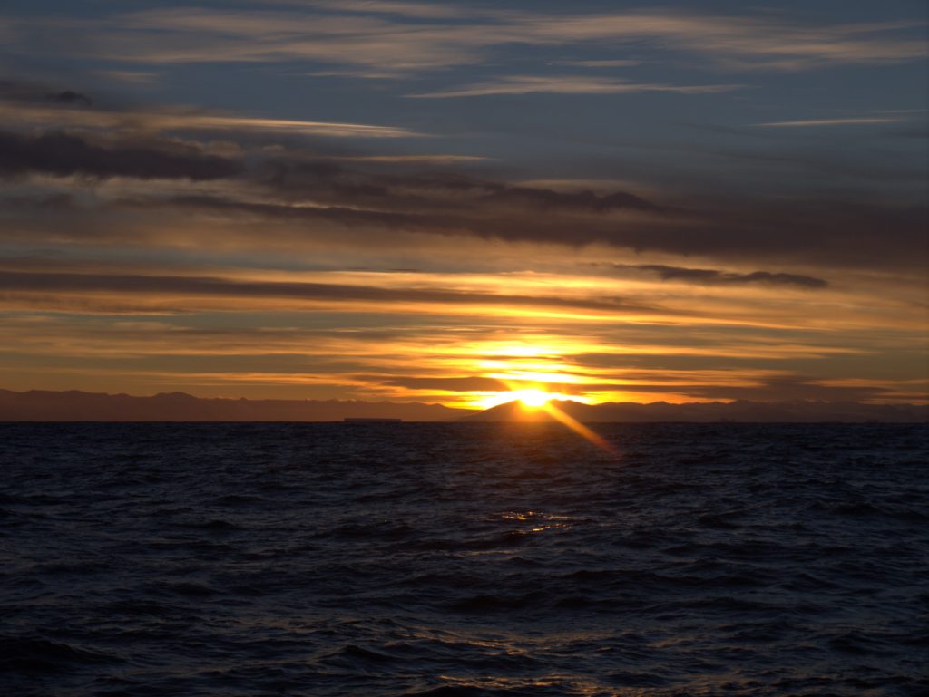 Infinity Expedition - Sunset over the Antarctic mountains