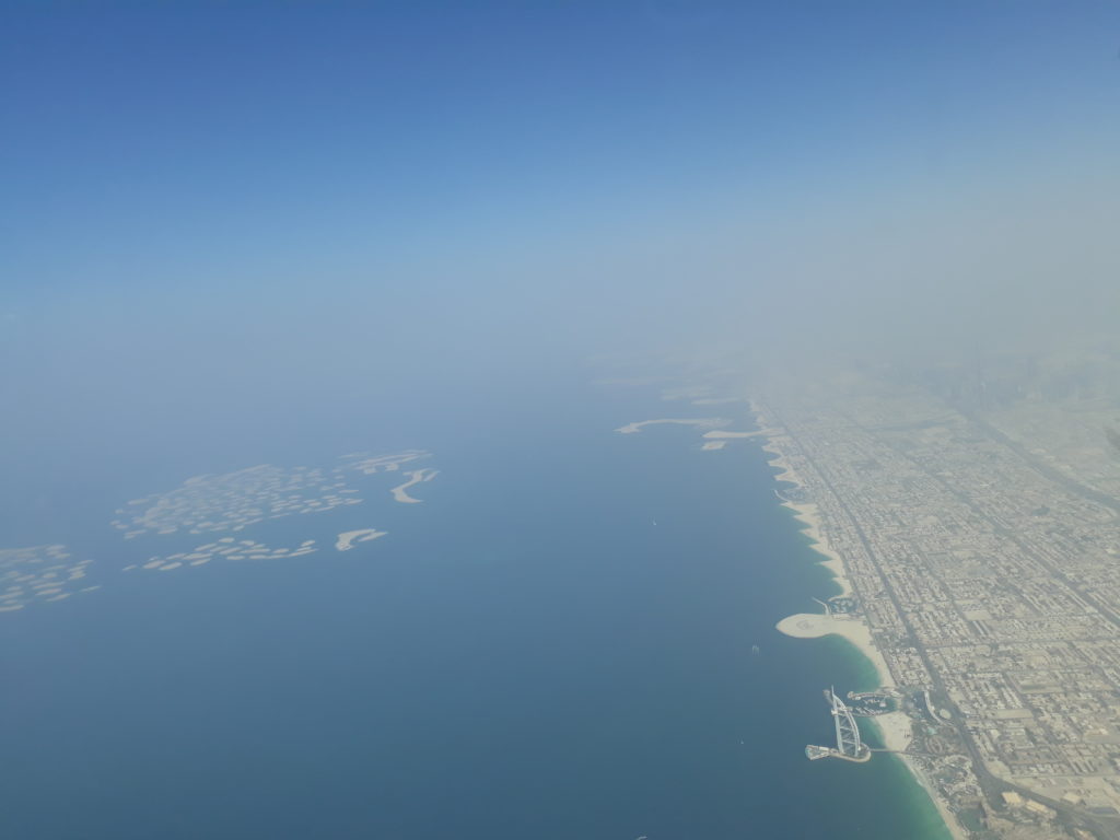 view of the World islands in Dubai